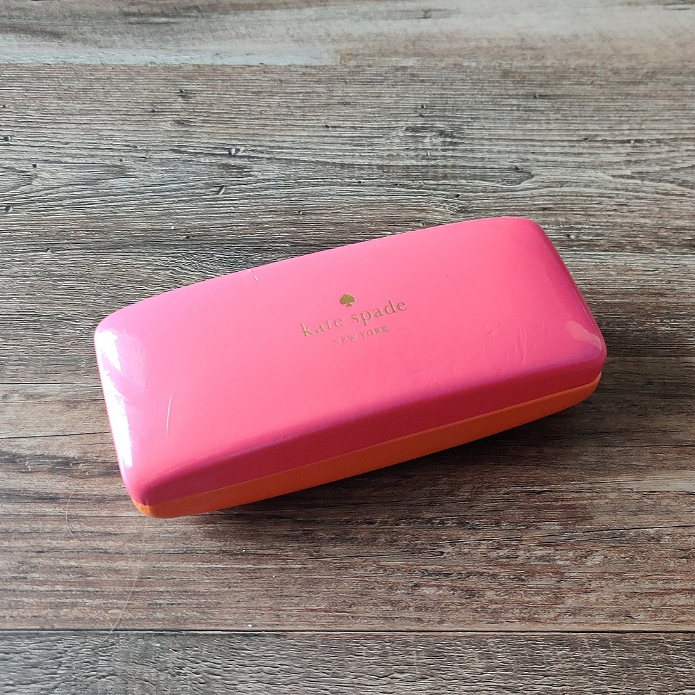Kate Spade Pink/Orange Hard Glasses Case